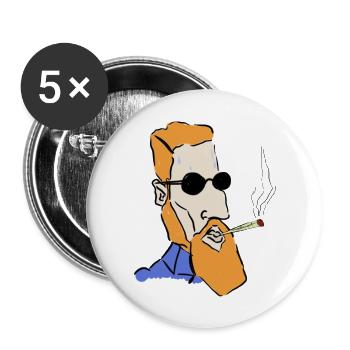 Benzo - Buttons large 2.2''/56 mm (5-pack) - white - Front