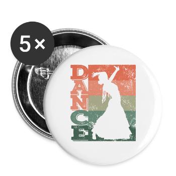 Flamenco Dancer Dance Flamenco Dress - Buttons large 2.2''/56 mm (5-pack) - white - Front