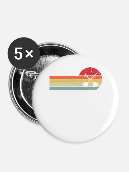 Dart Darts Dartspieler Darten - Buttons groß 56 mm (5er Pack) - Weiß
