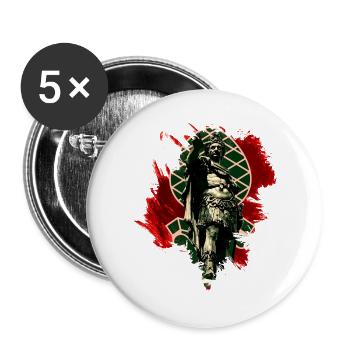 Augsburg - Buttons large 2.2''/56 mm (5-pack) - white - Front