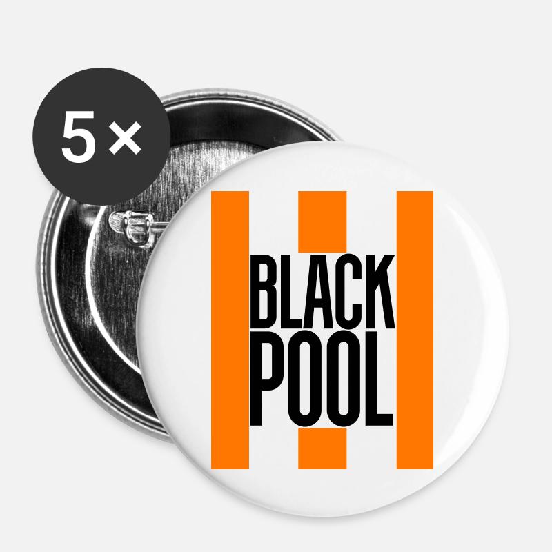 Blackpool - Buttons large 2.2''/56 mm (5-pack) - white
