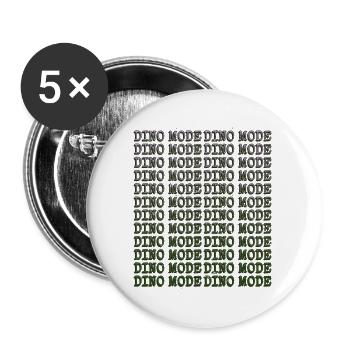 t rex funny quote birthday - Buttons large 2.2''/56 mm (5-pack) - white - Front