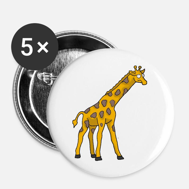Giraffe 1 - Buttons large 2.2''/56 mm (5-pack) - white