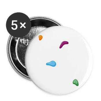 climbing bouldering bouldering rocks free climbing - Buttons large 2.2''/56 mm (5-pack) - white - Front