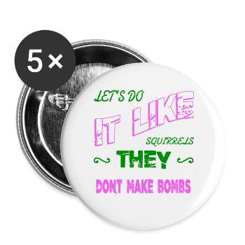 1960s quote hippie fun hippy awesome family - Buttons large 2.2''/56 mm (5-pack) - white - Front