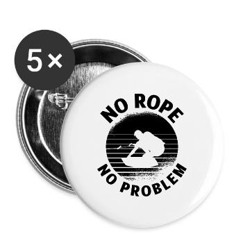 Wakeboard Wakeboarding Wakeboarder Idée Cadeau - Lot de 5 grands badges (56 mm) - blanc - Devant