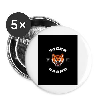 SIIGN DE LA VICTOIRE - Lot de 5 grands badges (56 mm) - blanc - Devant