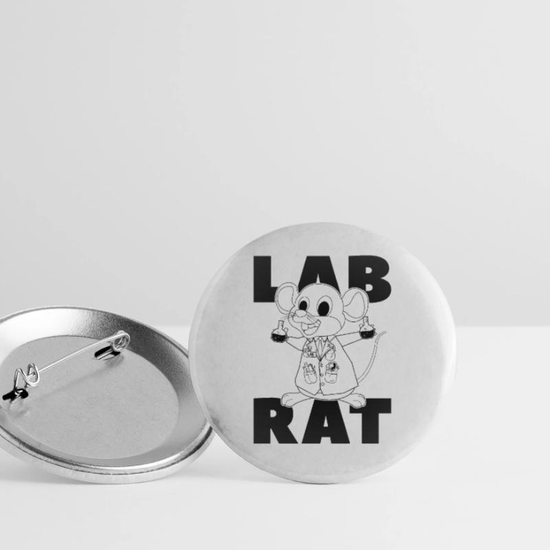 Laboratory Technician Lab Rat Science Gift Idea Buttons large 2.2''/56 mm (5-pack)