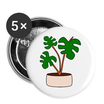 Cadeau pour la fête des mères : Idée de cadeau pour la fête des mères - Lot de 5 grands badges (56 mm) - blanc - Devant
