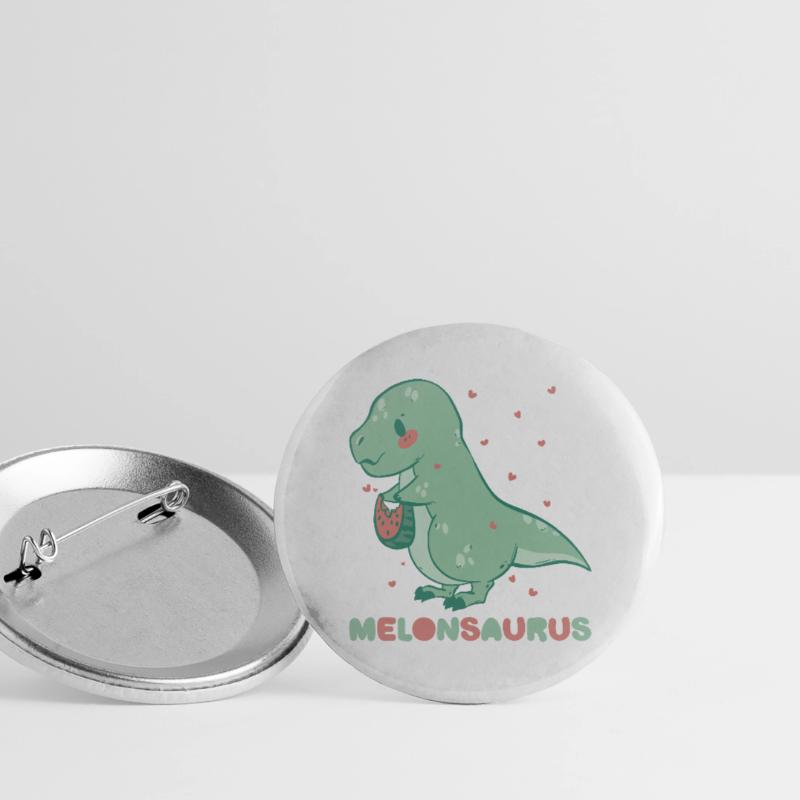 Pastèque pastèque végétarienne T Rex Lot de 5 grands badges (56 mm)