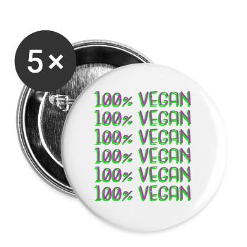 blagues dictons idée cadeau d’anniversaire génial - Lot de 5 grands badges (56 mm) - blanc - Devant