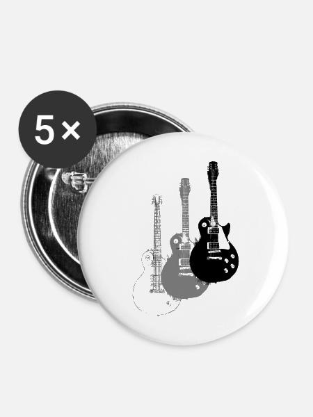 E Guitars - Buttons large 2.2''/56 mm (5-pack) - white