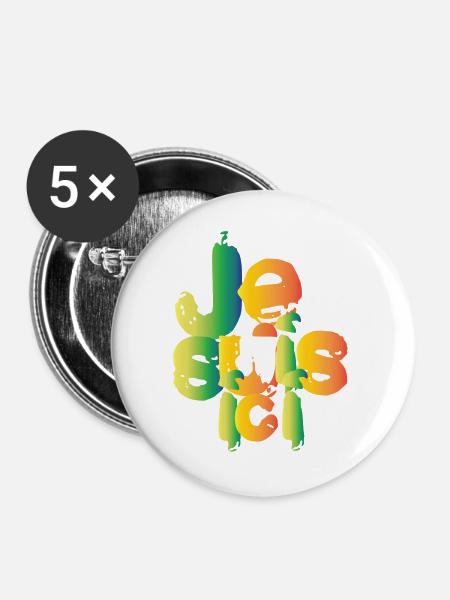 I'm here - Buttons large 2.2''/56 mm (5-pack) - white