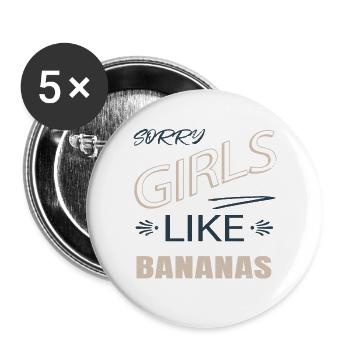 Human Rights Sayings Female Pride Outfits - Buttons large 2.2''/56 mm (5-pack) - white - Front