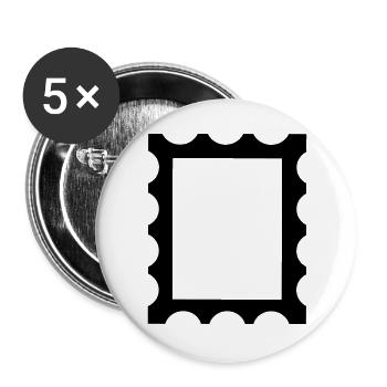 Stamp contour frame - Buttons large 2.2''/56 mm (5-pack) - white - Front