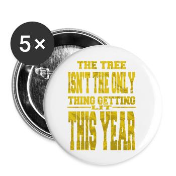 Cute Beach Holiday Gift Idea Quote Birthday - Buttons large 2.2''/56 mm (5-pack) - white - Front