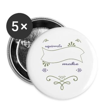 Désarmement colombe de la paix famille drôle citation années 60 - Lot de 5 grands badges (56 mm) - blanc - Devant