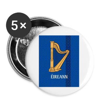 ÉIREANN - Buttons large 2.2''/56 mm (5-pack) - white - Front