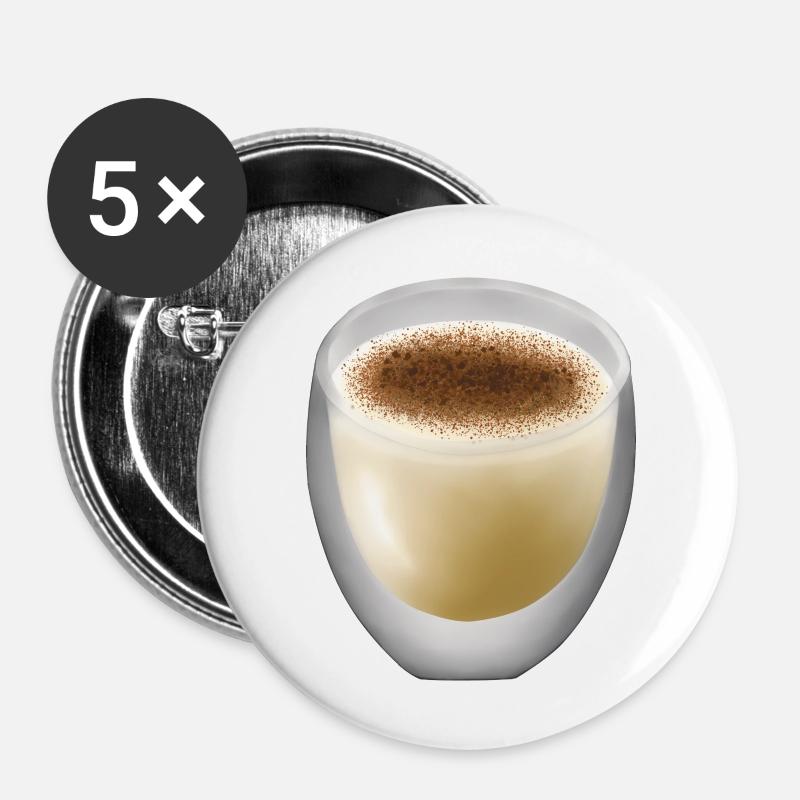 Eggnog - Buttons large 2.2''/56 mm (5-pack) - white