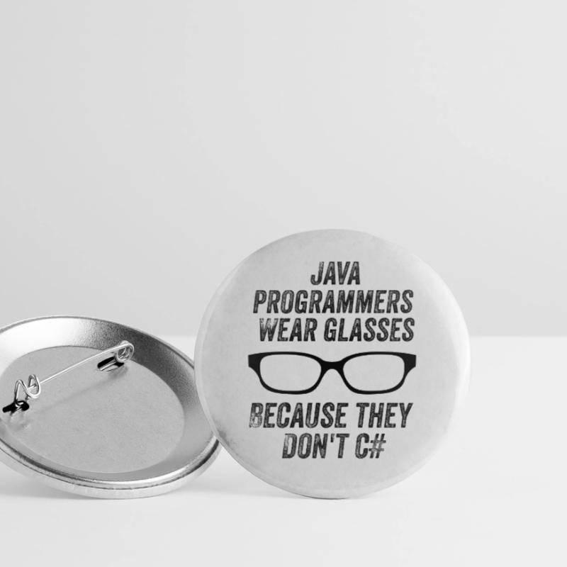 Drôles de programmeurs Java Lot de 5 grands badges (56 mm)