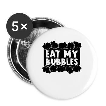 Eat My Bubbles Soapmaking Handicrafts Soap Maker - Buttons large 2.2''/56 mm (5-pack) - white - Front