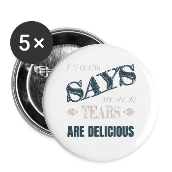 dayfathers day - Buttons large 2.2''/56 mm (5-pack) - white - Front