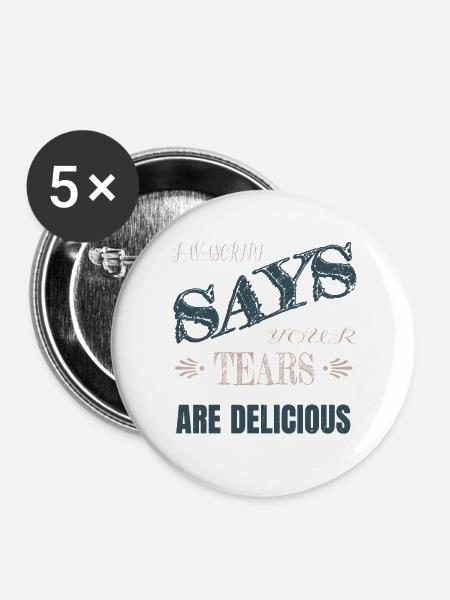 dayfathers day - Buttons groß 56 mm (5er Pack) - Weiß