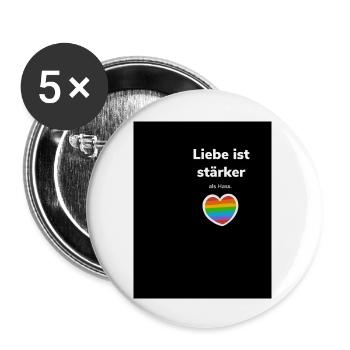 Design ohne Titel 7 - Buttons groß 56 mm (5er Pack) - Weiß - Vorne