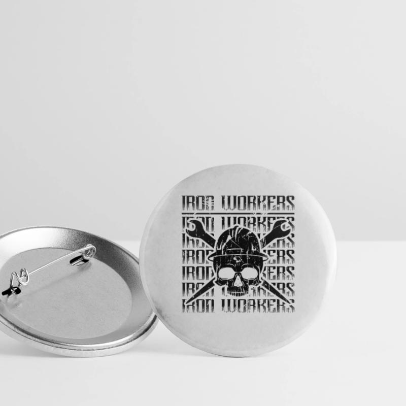 Iron Workers Weld Construction Worker Ironworkers Buttons groß 56 mm (5er Pack)