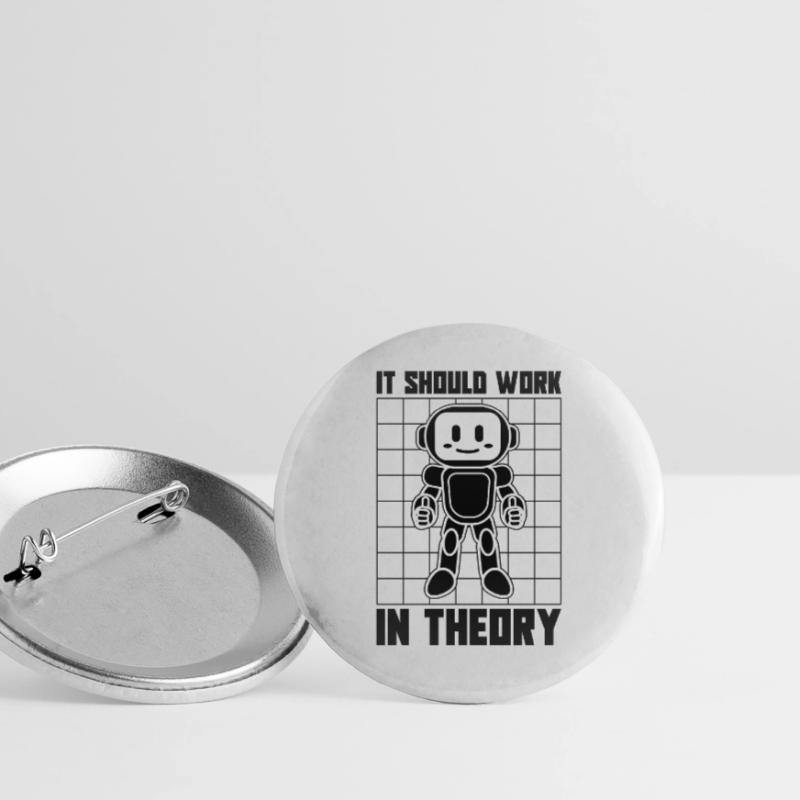 It Should Work In Robotics Robot Robotics Engineer Buttons groß 56 mm (5er Pack)