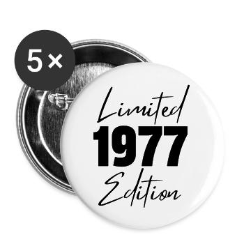 1977 Limited Edition - Buttons large 2.2''/56 mm (5-pack) - white - Front