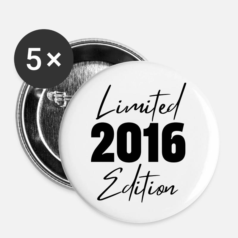 2016 Limited Edition - Buttons large 2.2''/56 mm (5-pack) - white