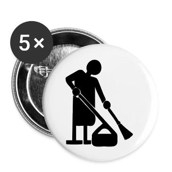 Best cleaner - Buttons large 2.2''/56 mm (5-pack) - white - Front
