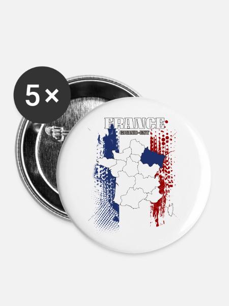 Grand Est - Buttons large 2.2''/56 mm (5-pack) - white