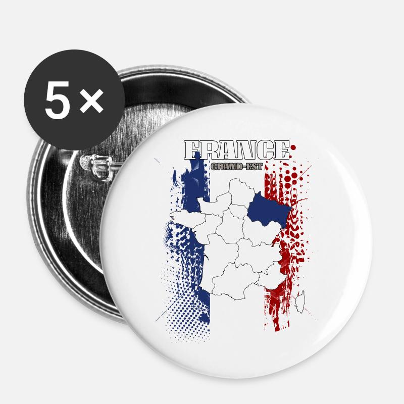 Grand Est - Buttons large 2.2''/56 mm (5-pack) - white