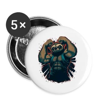 Horst - Buttons groß 56 mm (5er Pack) - Weiß - Vorne