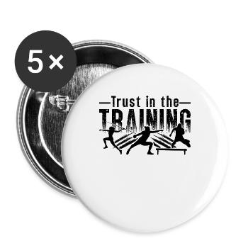 Trust In The Training Athletic Running Sprinter - Buttons large 2.2''/56 mm (5-pack) - white - Front