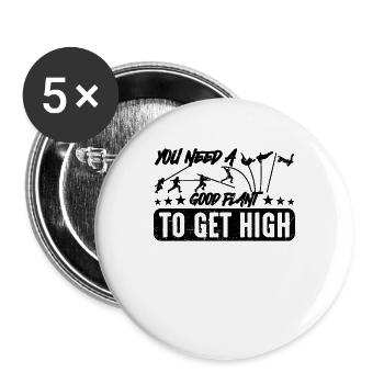 You Need A Good Plant Track And Field Pole Vaulter - Buttons large 2.2''/56 mm (5-pack) - white - Front