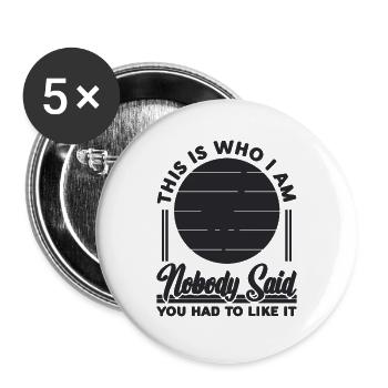 This Is Who I Am Contortion Gymnast Contortionist - Buttons large 2.2''/56 mm (5-pack) - white - Front