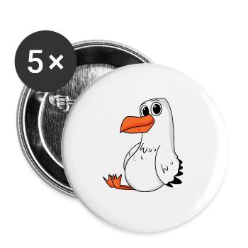 Gull - Buttons large 2.2''/56 mm (5-pack) - white - Front