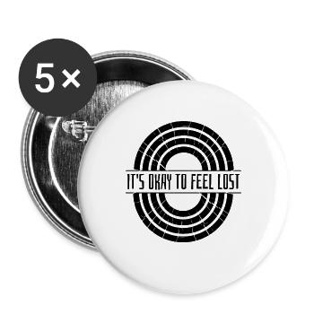 It's Ok To Feel Health Care Mental Health Advocate - Buttons large 2.2''/56 mm (5-pack) - white - Front