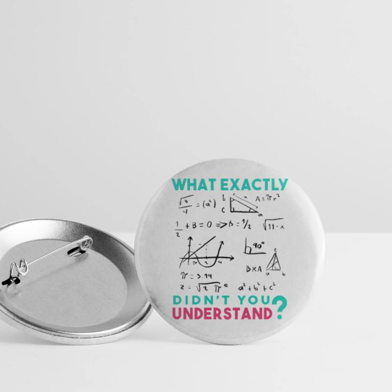 Funny Math Jokes, Physics and Math Formulas Saying Buttons large 2.2''/56 mm (5-pack)