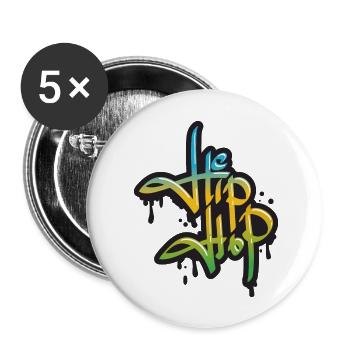 Dancing Dance Music - Buttons groß 56 mm (5er Pack) - Weiß - Vorne