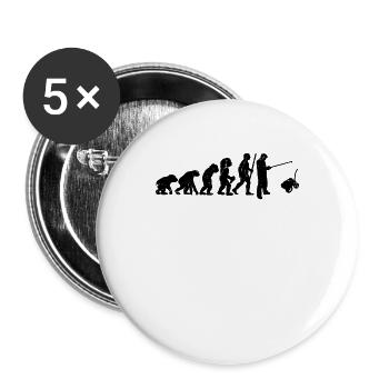 RC Car Evolution Retro Radio Controlled RC Racer - Buttons large 2.2''/56 mm (5-pack) - white - Front