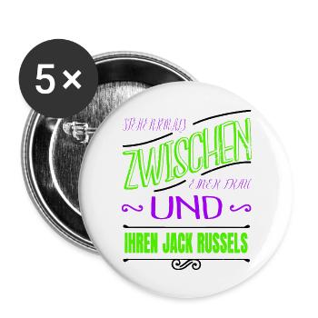 doggie hund boxer lieben geschenkidee hunderasse - Buttons groß 56 mm (5er Pack) - Weiß - Vorne