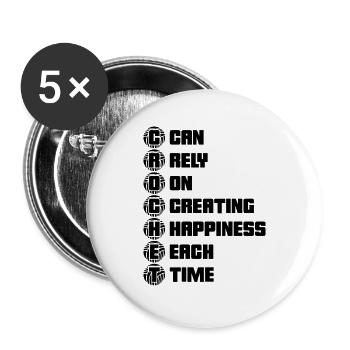 Crochet Can Rely On Creating Sewing Crochet Lover - Buttons large 2.2''/56 mm (5-pack) - white - Front