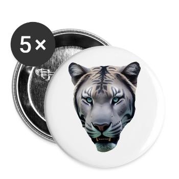 versprechen - Buttons groß 56 mm (5er Pack) - Weiß - Vorne