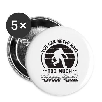 You Can Never Have Bocce Ball Boules Bocce Player - Buttons groß 56 mm (5er Pack) - Weiß - Vorne