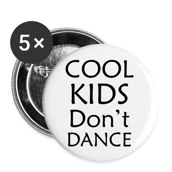 Dancing Dance Music - Buttons groß 56 mm (5er Pack) - Weiß - Vorne