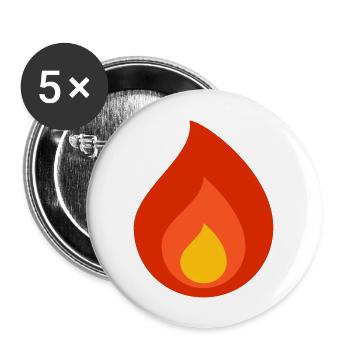 Quatre - Lot de 5 grands badges (56 mm) - blanc - Devant